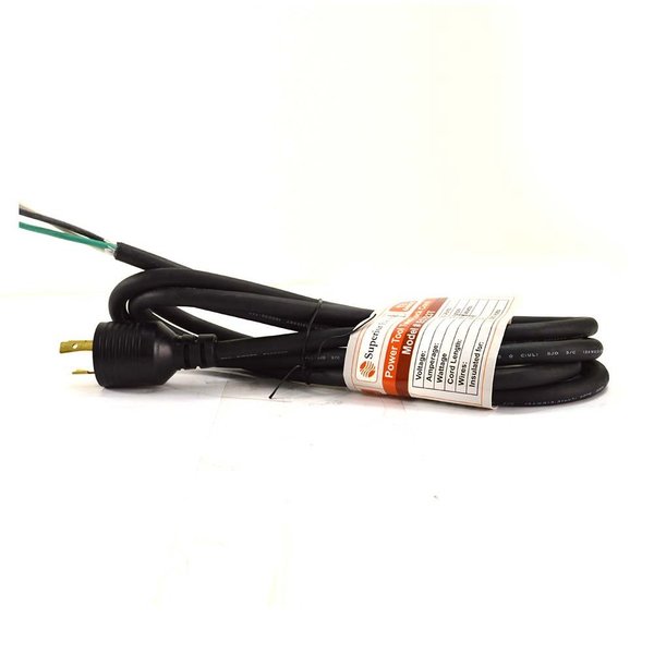Superior Electric 9 Feet 12 AWG SJO 3 Wire 125 Volt NEMA L5-20P Electrical Cord  Twist Lock EC123T